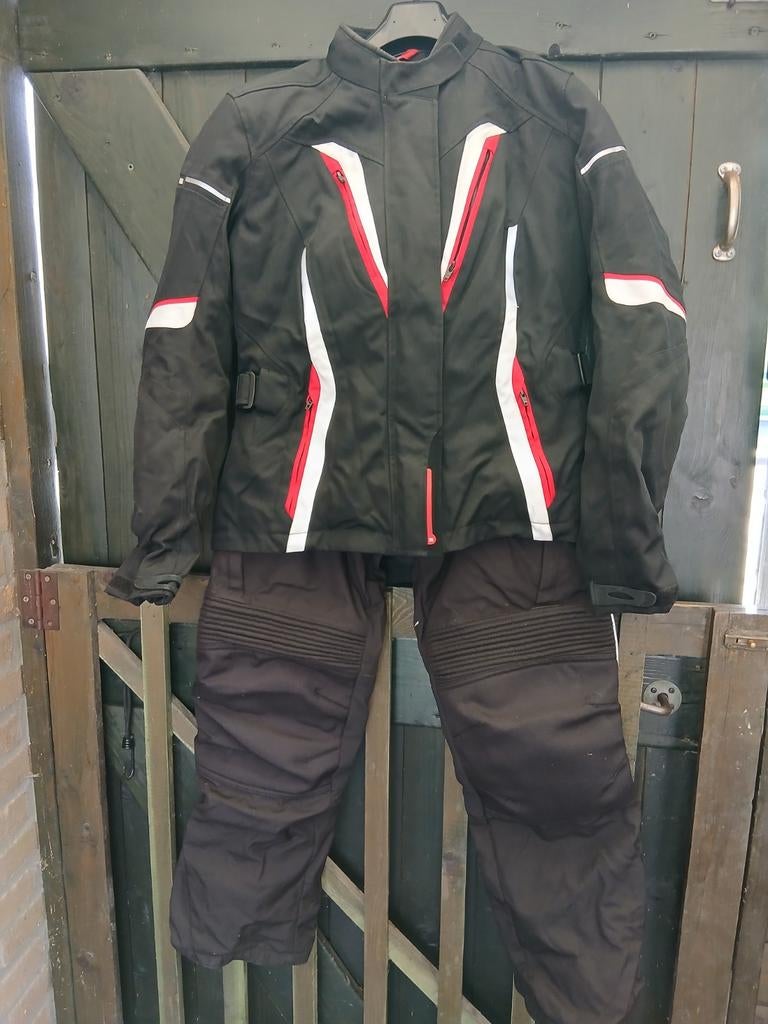 Motorpak met helm voor dames - Zwart/Rood/Wit, Dames, Ophalen of Verzenden, Tweedehands, Combipak