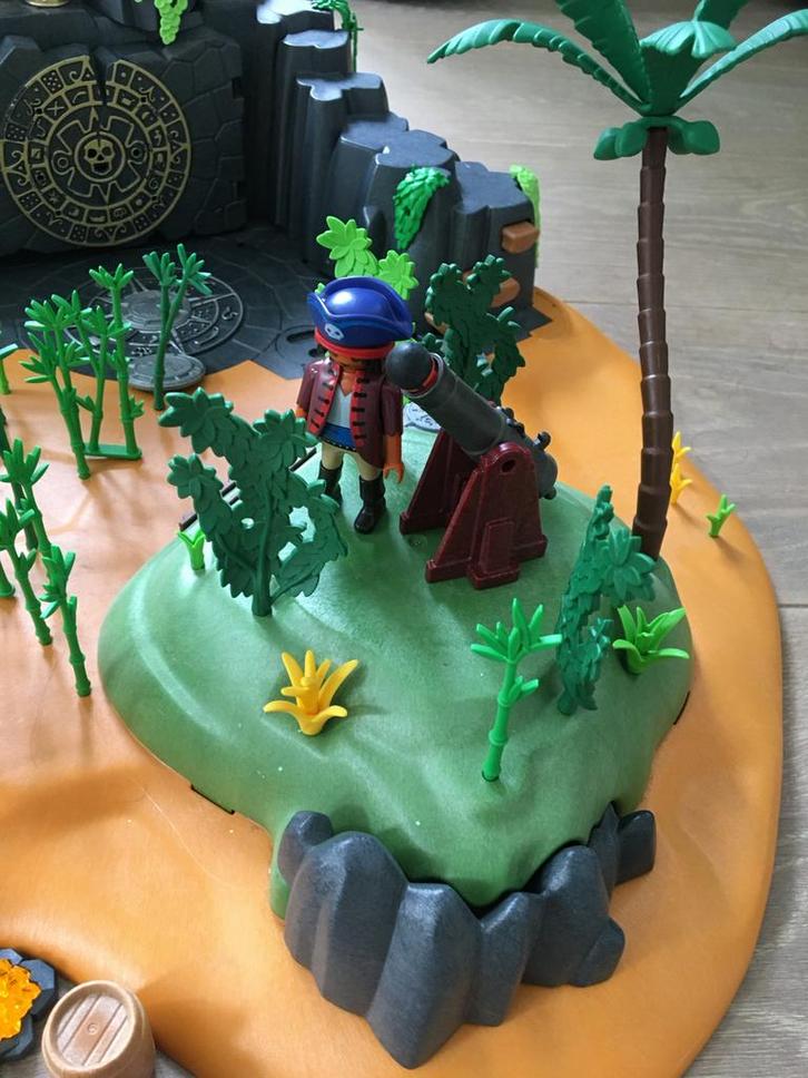 Playmobil Schateiland met geheime ingang en accessoires, Kinderen en Baby's, Speelgoed | Playmobil, Gebruikt, Complete set, Ophalen of Verzenden