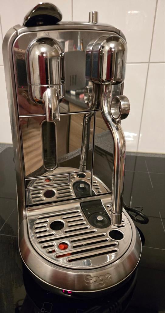 Sage Nespresso Creatista Plus - Zilver, Witgoed en Apparatuur, Koffiezetapparaten, Koffiepads en cups, Espresso apparaat, Ophalen of Verzenden