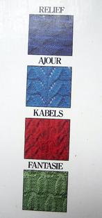 300 breisteken relief ajour kabels fantasie uitgave libelle, Verzenden, Gebruikt, Breien of Haken, Patroon of Boek