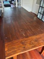 Houten tafel 220 x 90, Huis en Inrichting, Tafels | Eettafels, Gebruikt, 200 cm of meer, Vijf personen of meer, Robuust klassiek