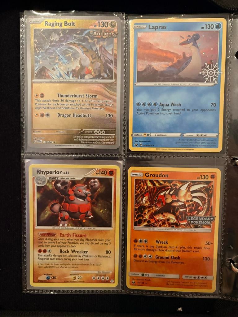 Pokémon Kaarten Collectie - Diverse Zeldzame Kaarten, Ophalen of Verzenden, Zo goed als nieuw, Meerdere kaarten, Foil
