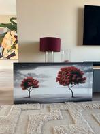 Schilderij met rode bomen, 63x122,5cm, Ophalen
