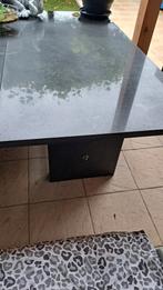 Donker Stenen / granieten tuintafel tafel, Ophalen, Gebruikt, Rechthoekig, Overige materialen