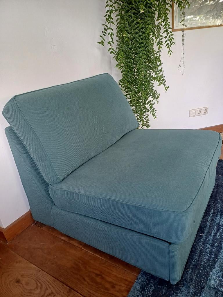 Kivik 1-zitsslaapbank en hocker, Huis en Inrichting, Banken | Sofa's en Chaises Longues, Ophalen, 75 tot 100 cm, Eenpersoons, Minder dan 150 cm