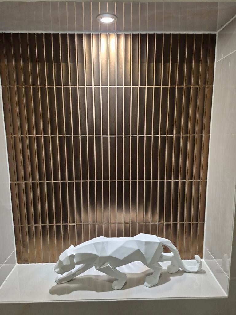 Mozaiek tegeltjes metallic bronze 29.6 cm bij 29.8 cm, Ophalen, Nieuw, 20 tot 40 cm, Minder dan 5 m²