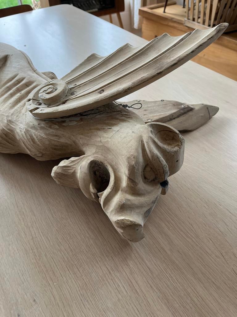 Uniek Houtsnijwerk: Circus Waarzegger Tent Volkskunst, Antiek en Kunst, Ophalen of Verzenden