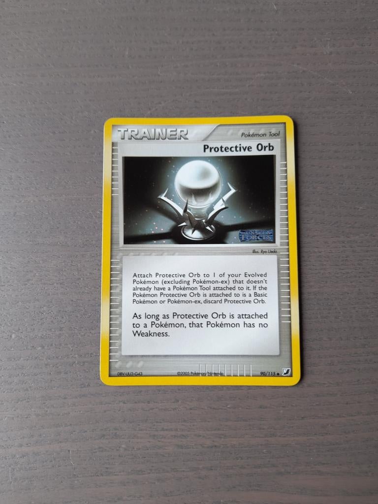 2005 unseen forces 90/115 protective orb reverse, Ophalen of Verzenden, Zo goed als nieuw, Losse kaart, Foil