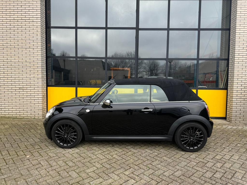 Mini Mini Cabrio 1.6 Cooper, Leer,Airco, LMV, Gebruikt, Beige, 4 cilinders, Cabriolet