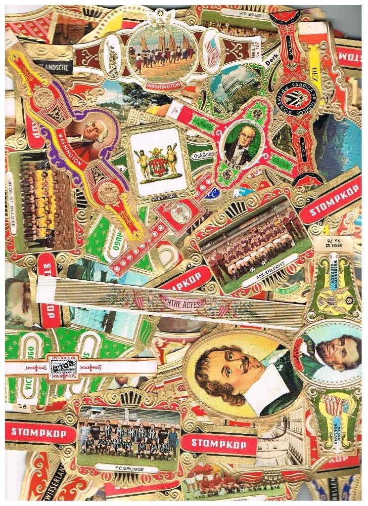 SIGARENBANDEN GROOT FORMAAT, Verzenden, Zo goed als nieuw, Sigarenbandjes