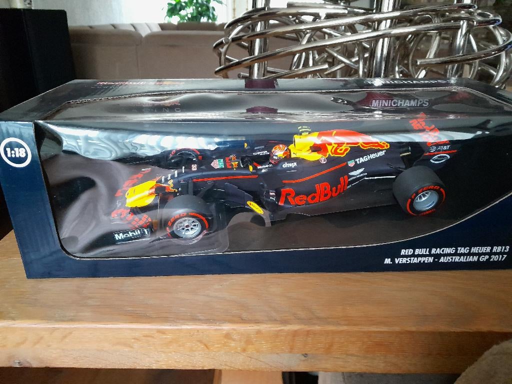 max verstappen minichamps 1:18 rb13, Hobby en Vrije tijd, Modelauto's | 1:18, Ophalen of Verzenden, Zo goed als nieuw, Auto, MiniChamps