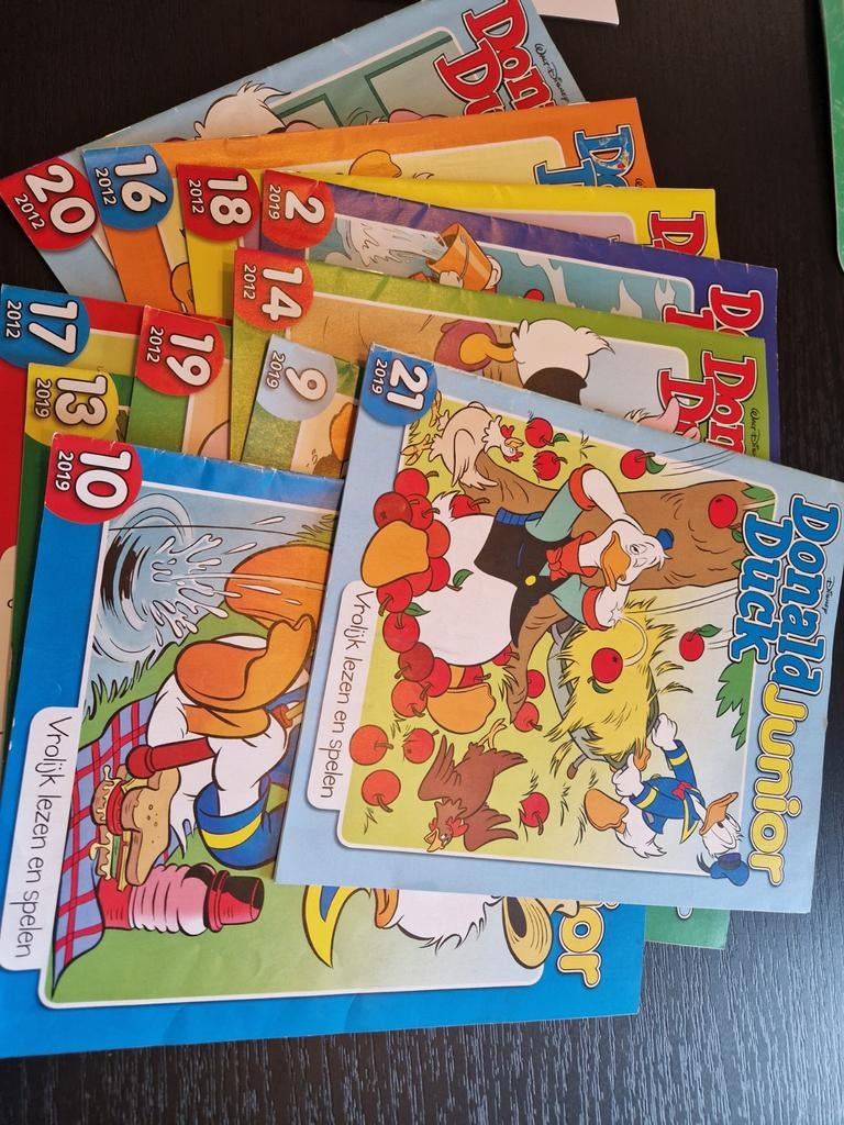 Donald Duck junior (11 stuks), Meerdere stripboeken, Ophalen of Verzenden
