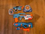 3 NERF geweren, target en pijltjes ZGAN, Ophalen, Zo goed als nieuw