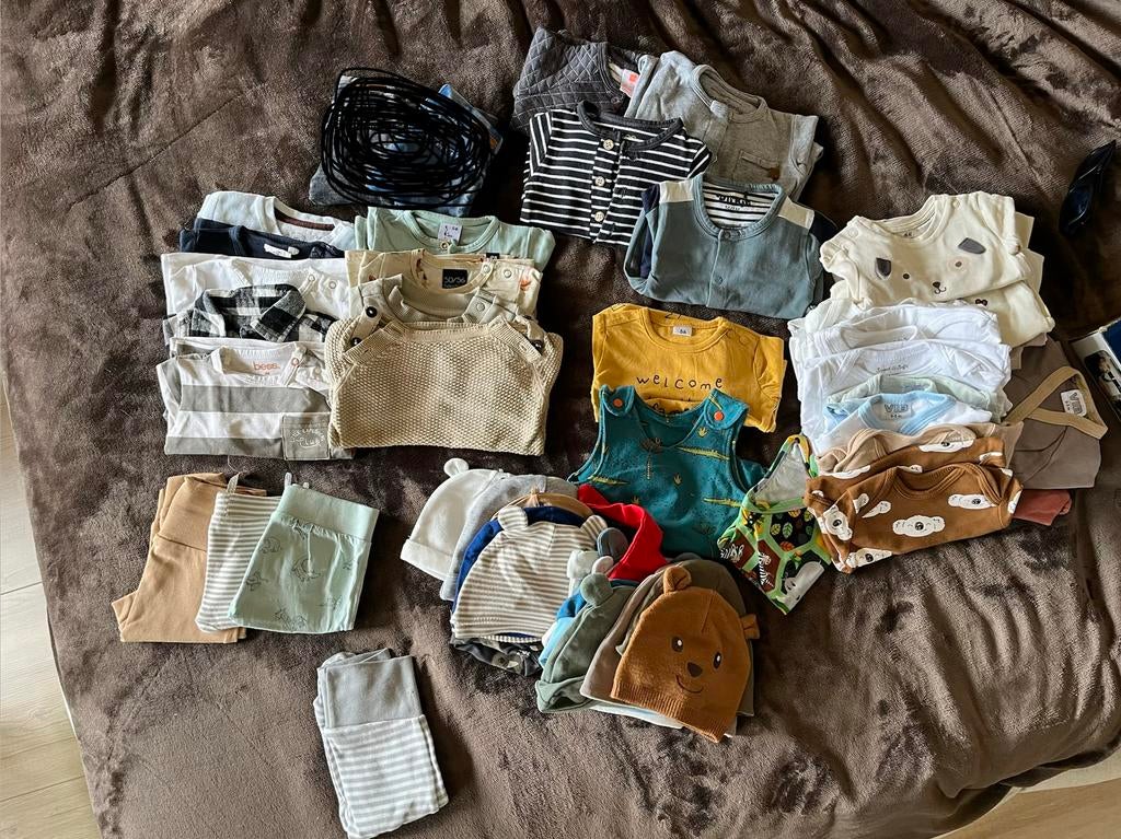 Grote set jongens babykleding maat 50/56, Kinderen en Baby's, Babykleding | Maat 50, Ophalen, Gebruikt, Jongetje, Setje