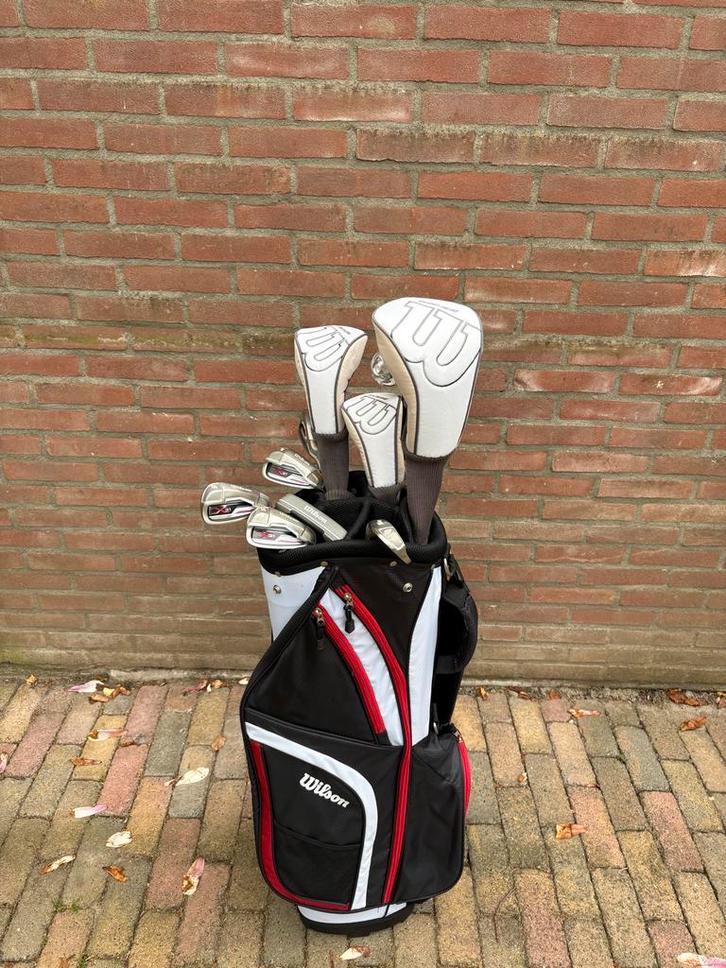 Wilson complete rechtshandige golfset voor dames (+ trolley), Sport en Fitness, Golf, Gebruikt, Set, Overige merken, Ophalen