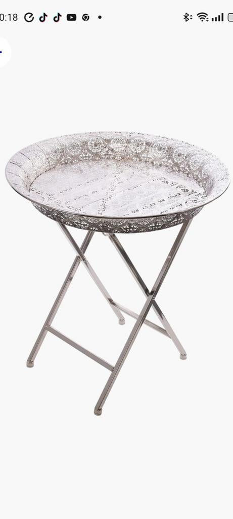 Ronde bijzet tafel, Ophalen