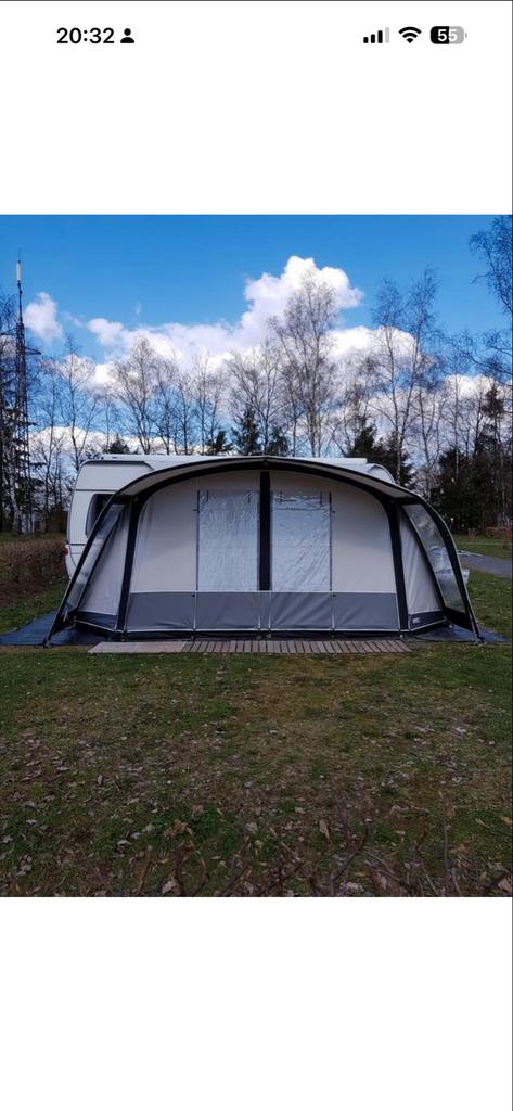 Unico deeltent 500 met petluifel 1x mee op vakantie geweest., Caravans en Kamperen, Voortenten en Luifels, Ophalen of Verzenden