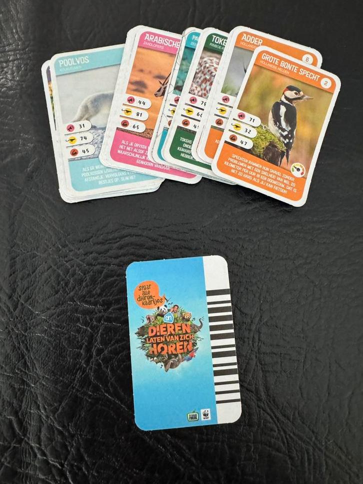 AH muziek dierenkaarten dieren laten van zich horen geluid, Verzamelen, Supermarktacties, Albert Heijn, Ophalen of Verzenden
