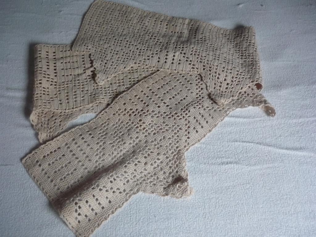 gehaakte vitrage, Ophalen of Verzenden, Zo goed als nieuw, 150 tot 200 cm, Minder dan 100 cm