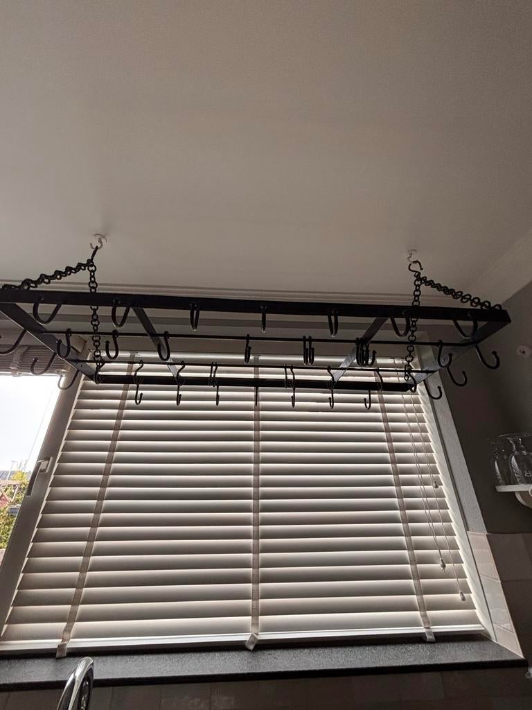 Zwart Keukenrek / Wildrek - 120x63.5 cm, Huis en Inrichting, Ophalen of Verzenden, Zwart, Metaal, Overige typen