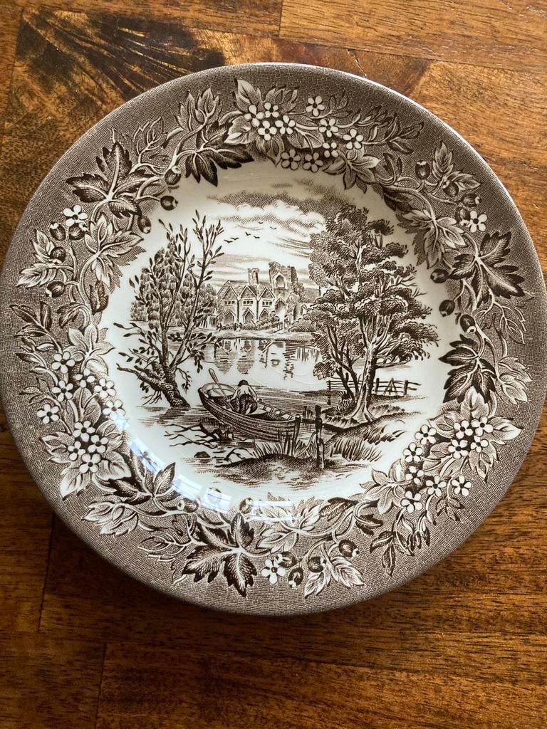 Castles bruine gebaksbordjes, 10 stuks, Ophalen of Verzenden