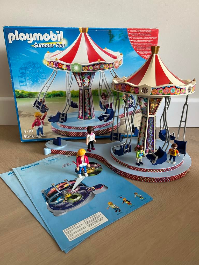 Playmobil Zweefmolen met verlichting 5548 Summer Fun, Ophalen of Verzenden, Zo goed als nieuw, Jongen of Meisje