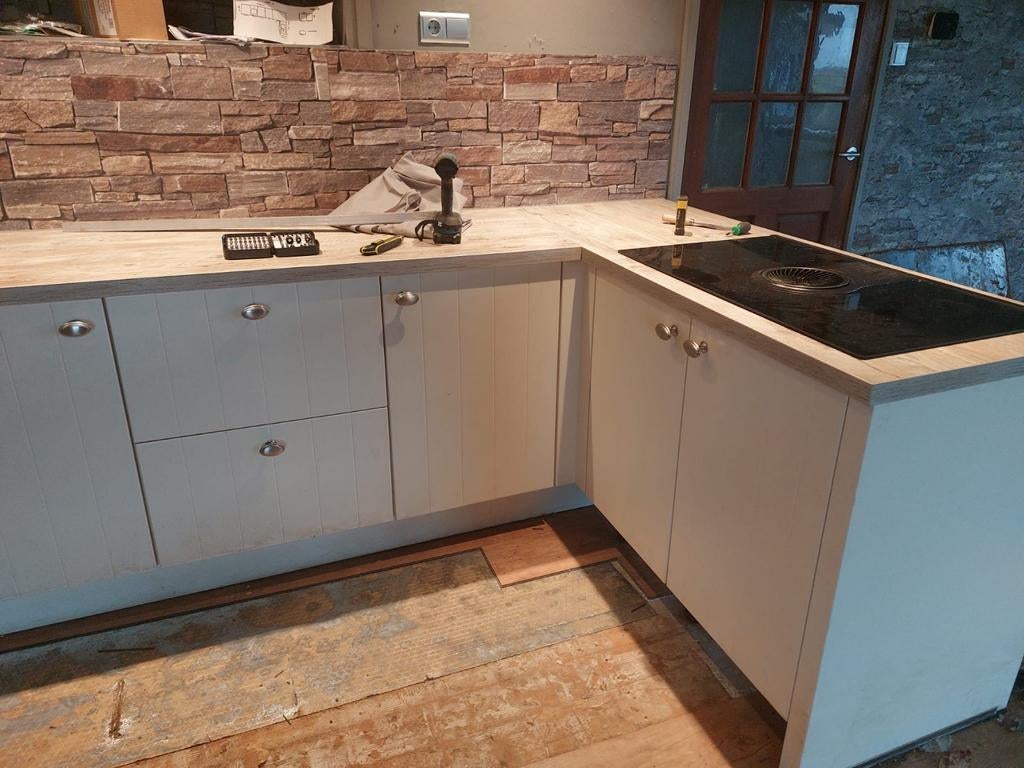 Keuken 6 jaar oud, Ophalen, Gebruikt, Wit, Hoekkeuken