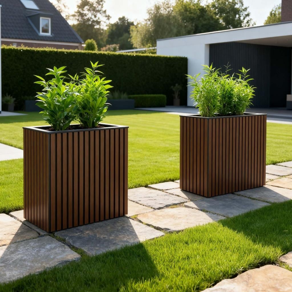 Grote plantenbak composiet op maat | Horeca | Onderhoudsvrij