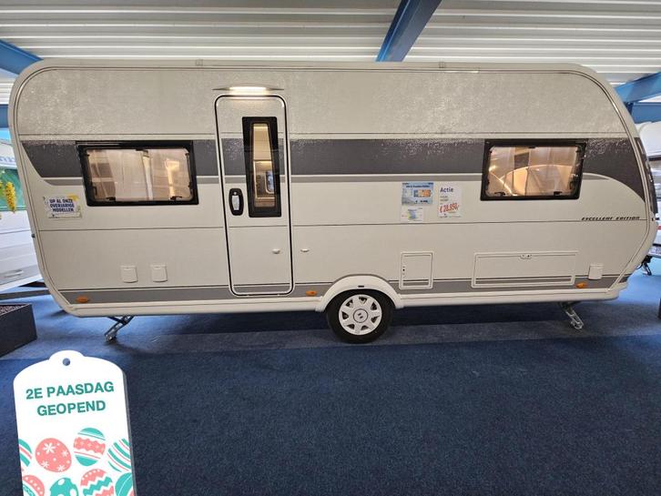 Hobby Excellent Edition 540 UL 1750 KG AS, Caravans en Kamperen, Caravans, Bedrijf, tot en met 4, 1250 - 1500 kg, Rondzit, Hobby