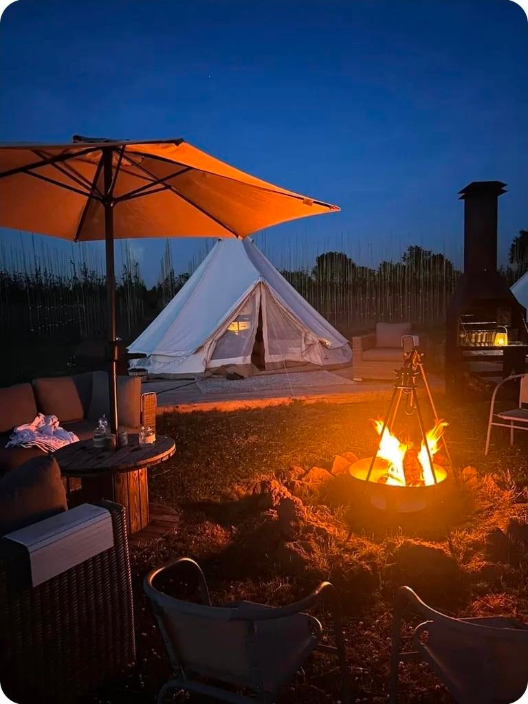 Slaap onder de sterren  Luxe tipi + kampvuur & BBQ mogelijk, Vakantie