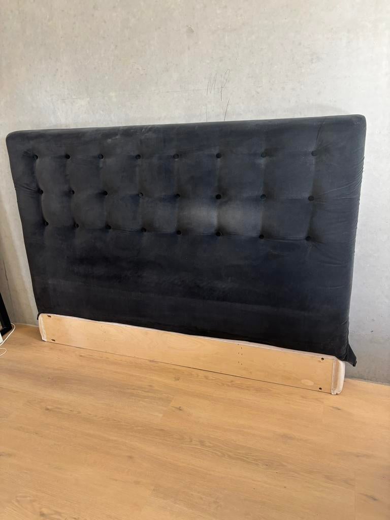 Hoofdbord Kongsfjord Ikea donkergrijs - 180 breed, Huis en Inrichting, Slaapkamer | Boxsprings, Ophalen, Zo goed als nieuw, Tweepersoons