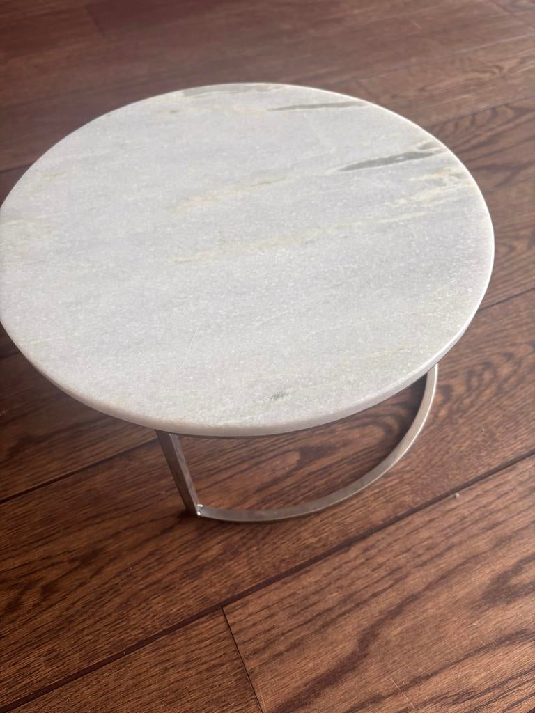 Marmeren Dienblad riviera maison, Huis en Inrichting, Woonaccessoires | Dienbladen, Ophalen, Zo goed als nieuw, Rond, Overige materialen