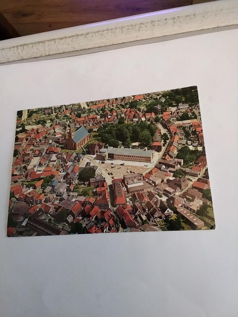 TEXEL.  DEN BURG IN VOGELVLUCHT. 1971, Ophalen of Verzenden, 1960 tot 1980, Waddeneilanden