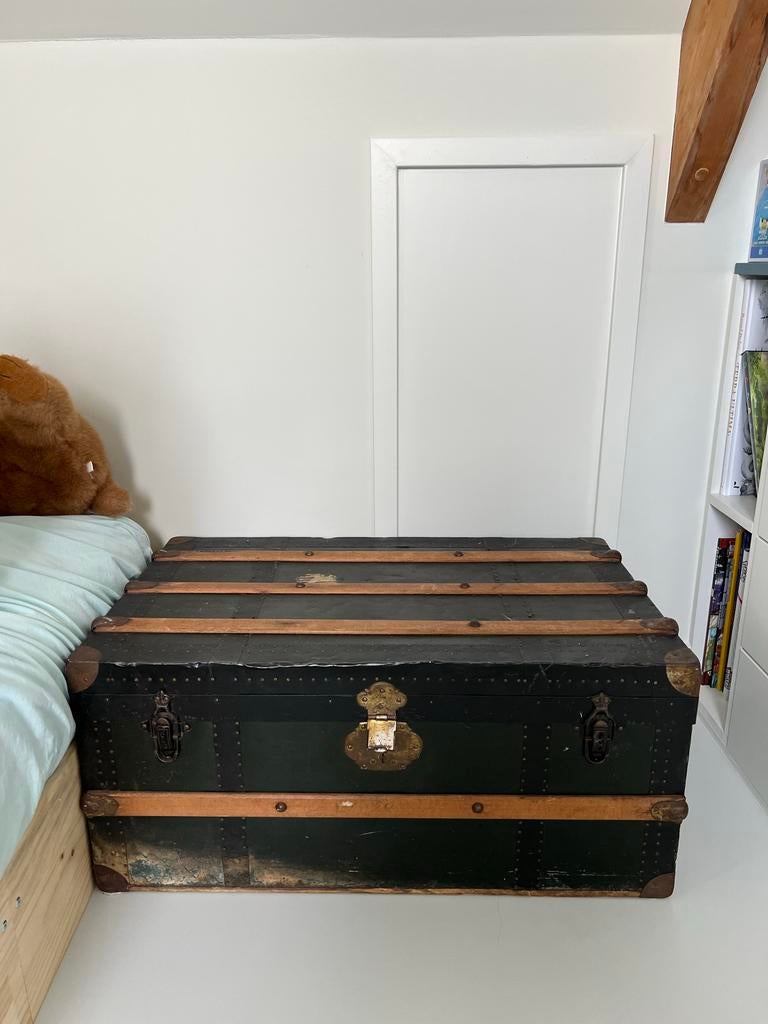 Vintage dekenkist klein, Huis en Inrichting, Woonaccessoires | Kisten, Ophalen, Gebruikt, 50 tot 100 cm, 75 tot 100 cm