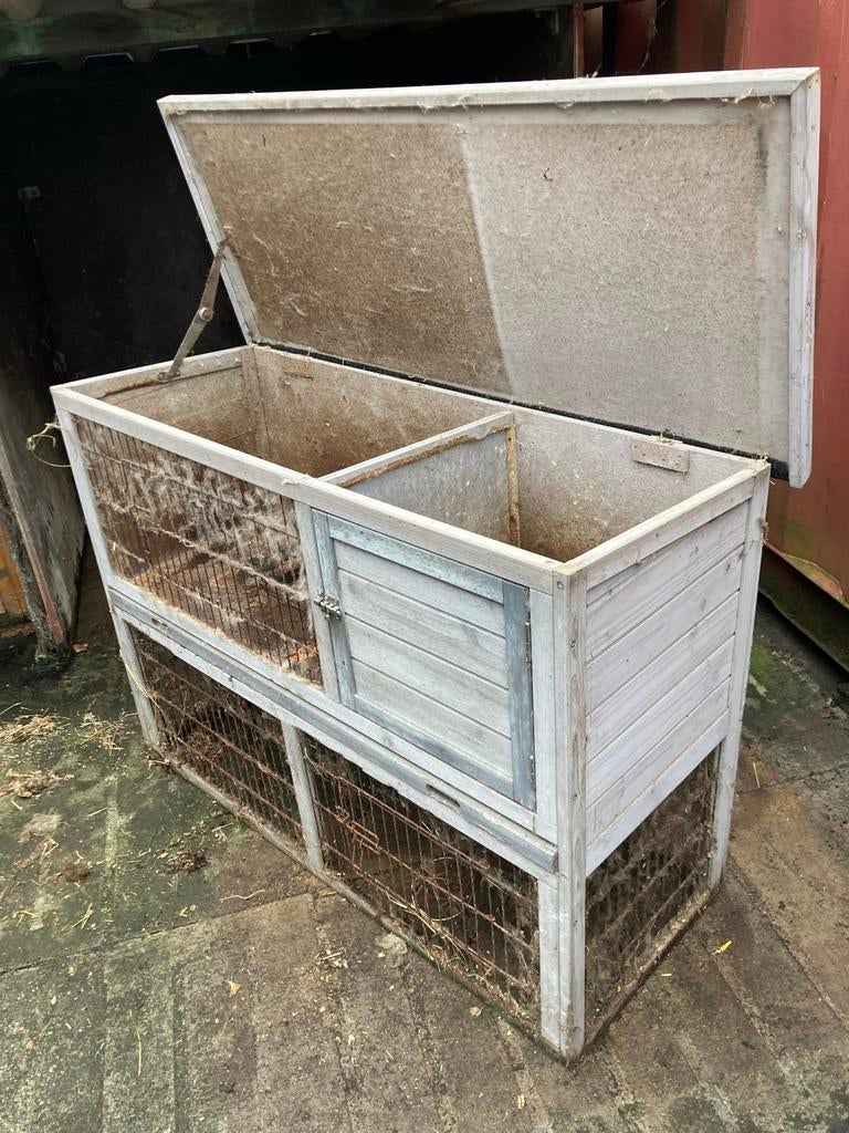 Konijnenhok, Ophalen, 90 cm of meer, Hok, 110 cm of meer