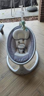 Blij'r Baby Schommelstoel - Grijs/Wit met Speelboog, Ophalen, Gebruikt