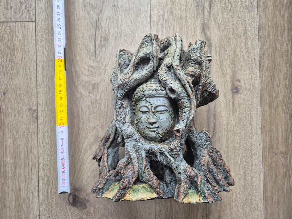 Boomstam decoratie Buddha aquarium, Dieren en Toebehoren, Vissen | Aquaria en Toebehoren, Ophalen, Zo goed als nieuw, Decoratie
