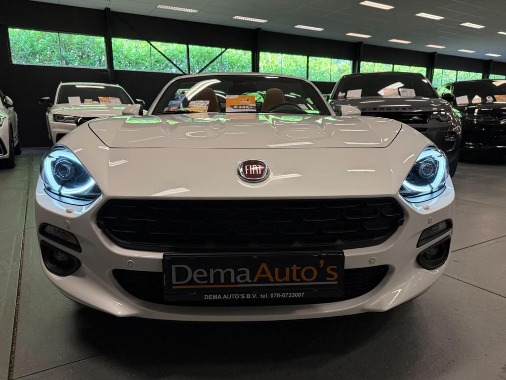 Fiat 124 Spider 1.4 MultiAir Turbo NAVI/LED/LEDER/CAM/DAB/BO, Gebruikt, Cabriolet, Wit, Leder