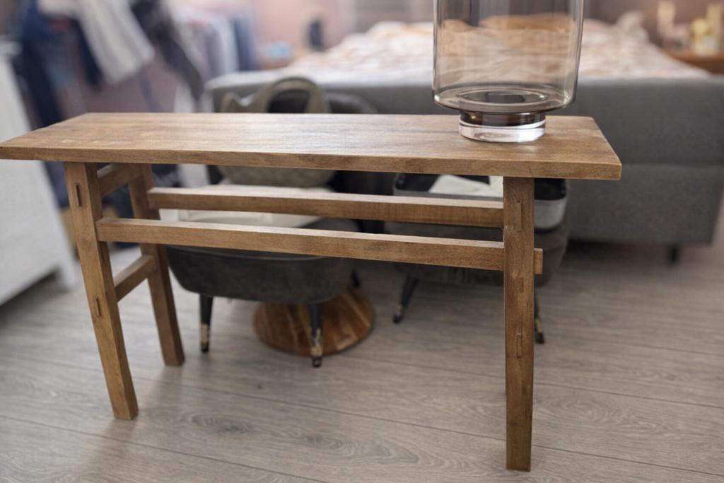 Sidetable Viktor van Leen Bakker - gerecycled hout, Huis en Inrichting, Tafels | Sidetables, Zo goed als nieuw, 25 tot 50 cm, 100 tot 150 cm