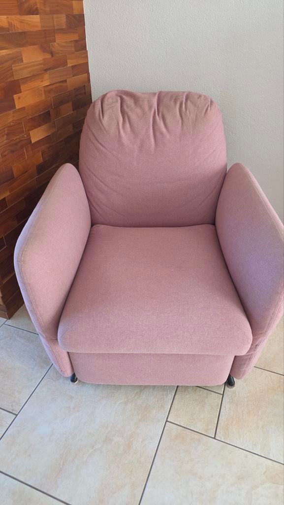 IKEA Ekolsund recliner Pink, Huis en Inrichting, Modern, Comfortabel, 75 tot 100 cm, Ophalen of Verzenden, Zo goed als nieuw