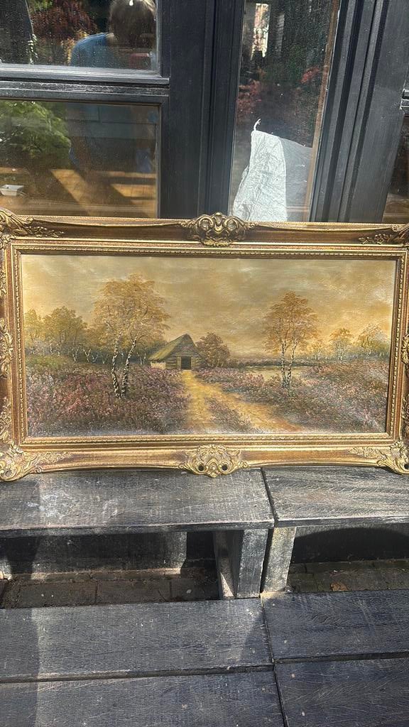 Schilderij met lijst, Antiek en Kunst, Ophalen of Verzenden