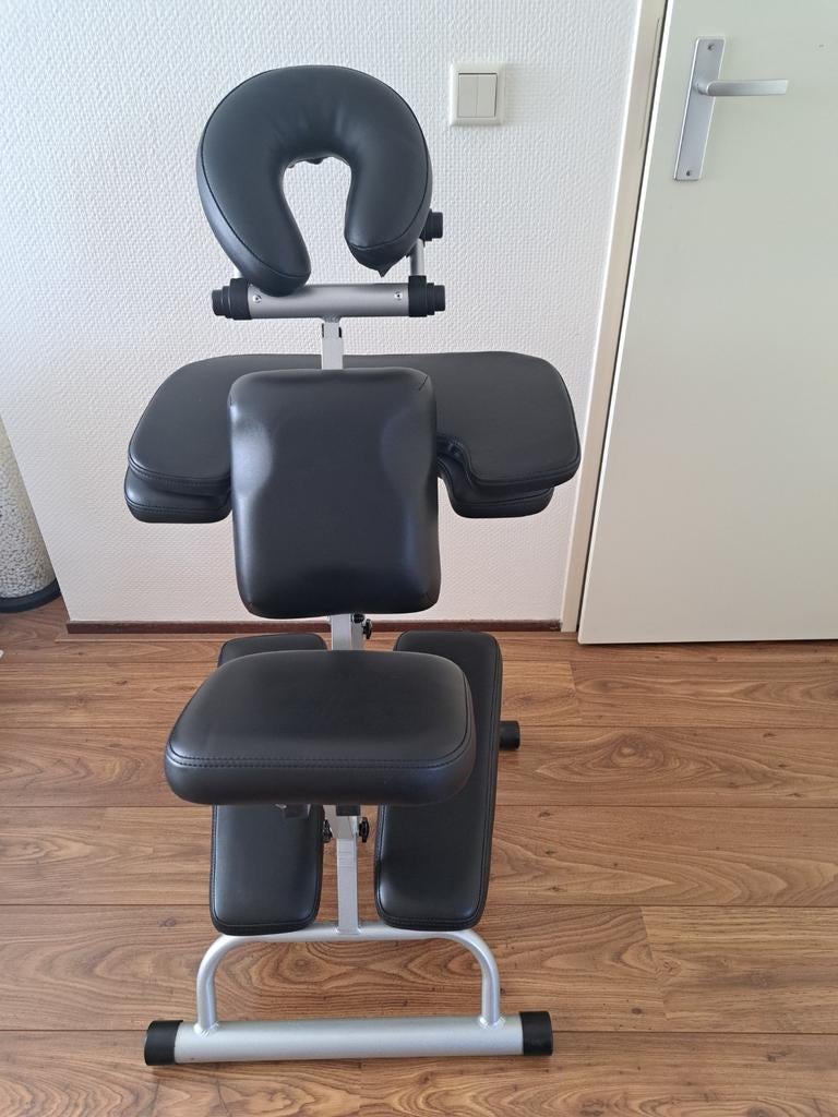 Inklapbare, stevige, massagestoel, zwart, Ophalen, Zo goed als nieuw, Massagestoel of Kussen