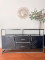 Industrial Sideboard / TV Cabinet – 160 cm, Huis en Inrichting, Ophalen, Gebruikt, 150 tot 200 cm, Metaal