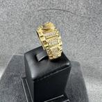 Gouden ring | 14K | 7,13gr | rolexring zirkonia | 404077, 19 tot 20, Ophalen of Verzenden, Zo goed als nieuw, Dame of Heer