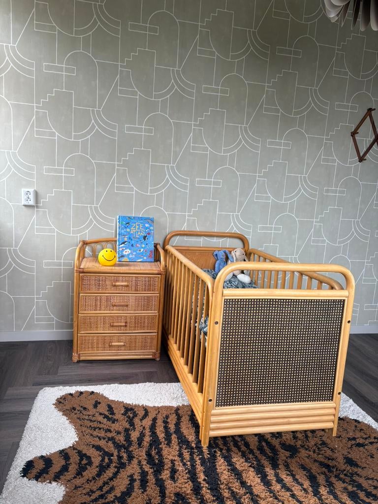 Rotan ladekastje, Ophalen, 1 of 2 laden, 50 tot 100 cm, Zo goed als nieuw
