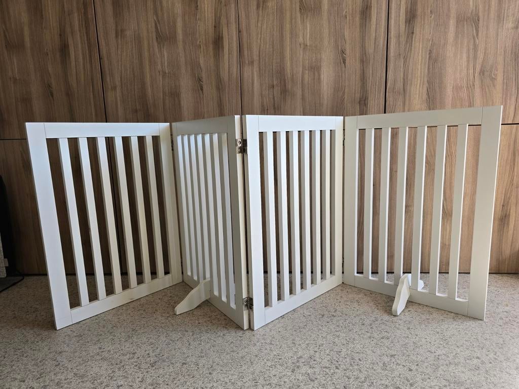 Veiligheidshekje mdf wit 70x205, Dieren en Toebehoren, Ophalen, Zo goed als nieuw