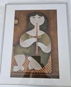 Sami Briss Kunstwerk - Vrouw met Fluit, Antiek en Kunst, Ophalen of Verzenden
