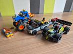 Lego auto sets, Monstertruck, ATV raceteam en WHACK!, Ophalen of Verzenden, Zo goed als nieuw, Complete set, Lego