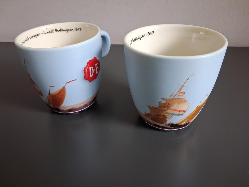 Rijksmuseum Douwe Egberts Hollandse Meesters mok 2x, Ophalen of Verzenden, Zo goed als nieuw