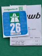 vignet Zwitserland 2026 met recente bon autovignet, Tickets en Kaartjes, Autovignetten, Drie personen of meer